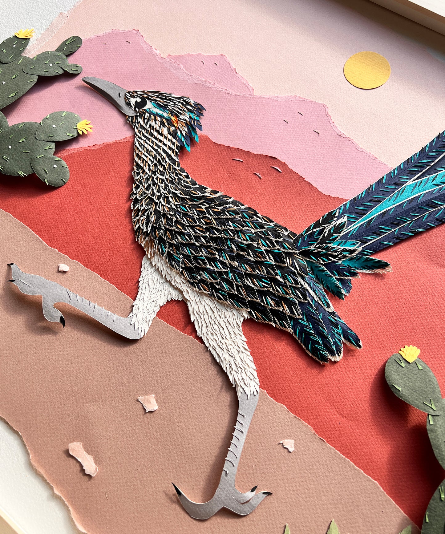 Paper Roadrunner Original Artwork by Andrea Cira