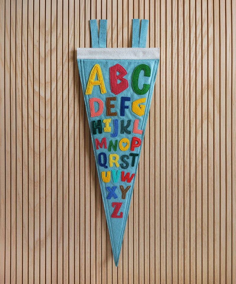 ABCs Felt Pennant  by LVG Studio