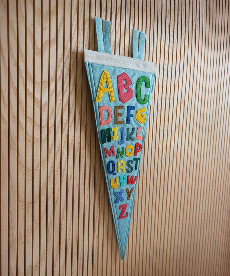 ABCs Felt Pennant  by LVG Studio