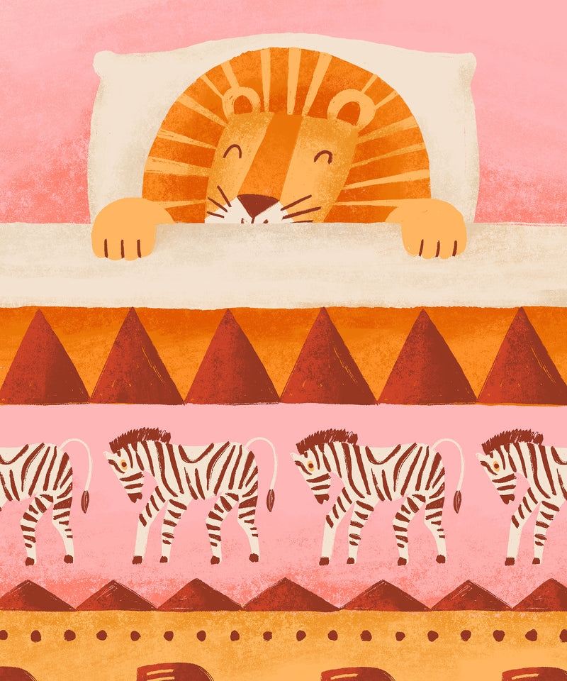 All Tucked In - Lion  by LVG Studio
