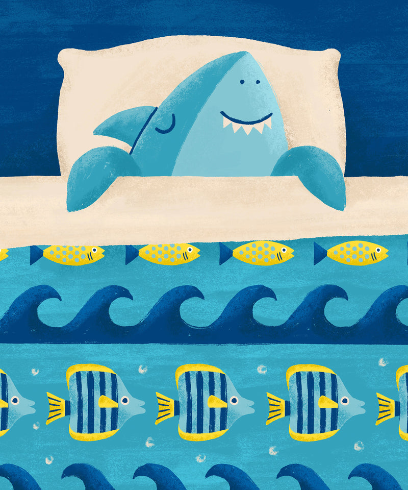 All Tucked In - Shark  by LVG Studio