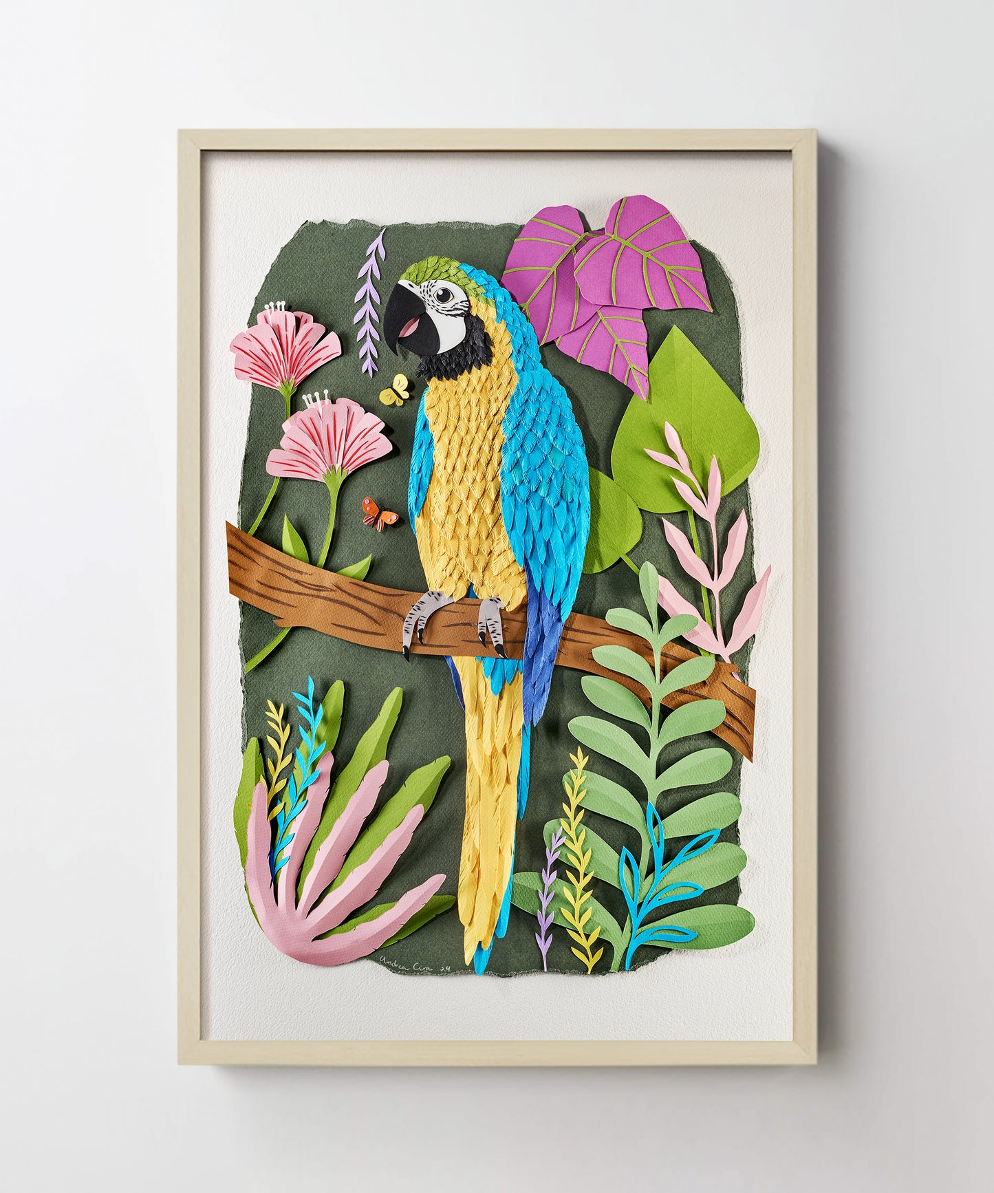 Blue Macaw by Andrea Cira