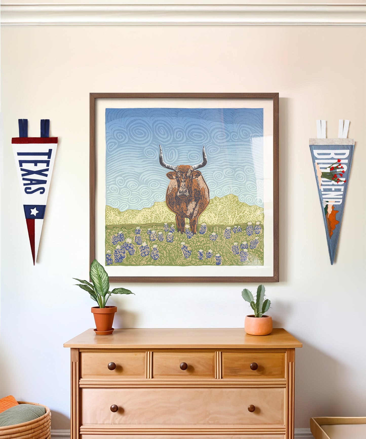 Blue Bonnet Bull by Bryan Peterson