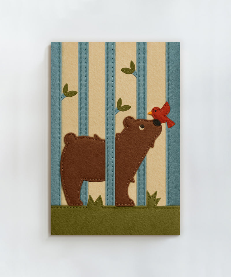 The Felt Forest - Brown Bear  by LVG Studio