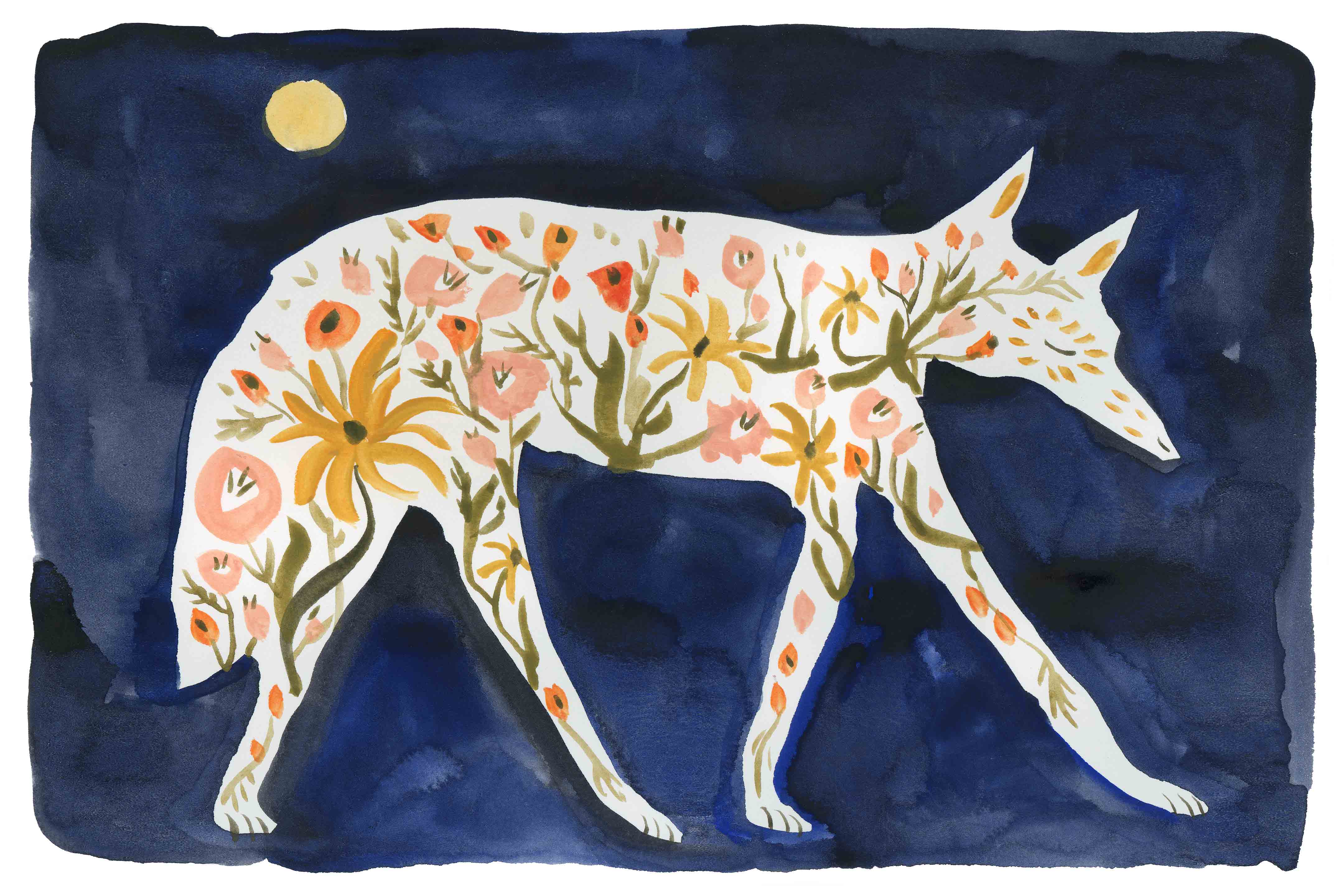 Flower Fox by Melissa Lakey – Little Van Gogh's