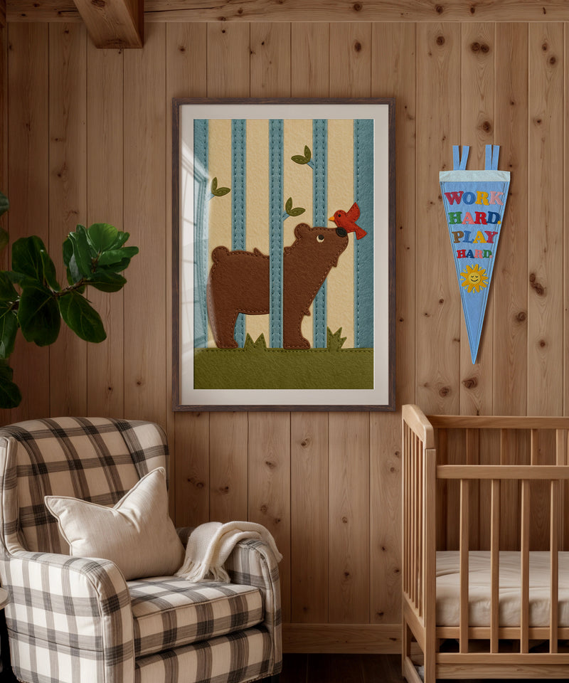 The Felt Forest - Brown Bear  by LVG Studio