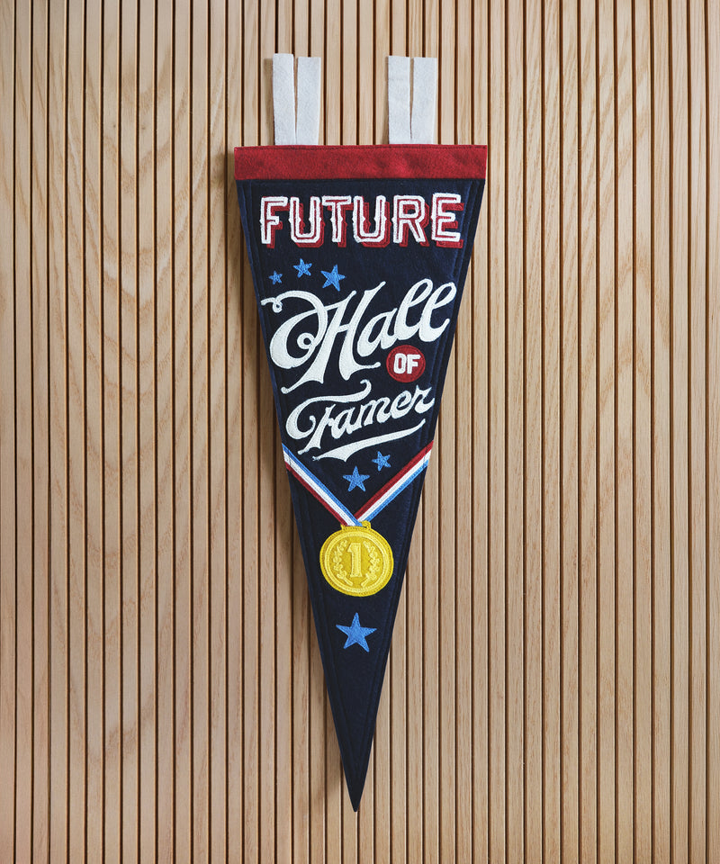 Future Hall of Famer Felt Pennant  by LVG Studio