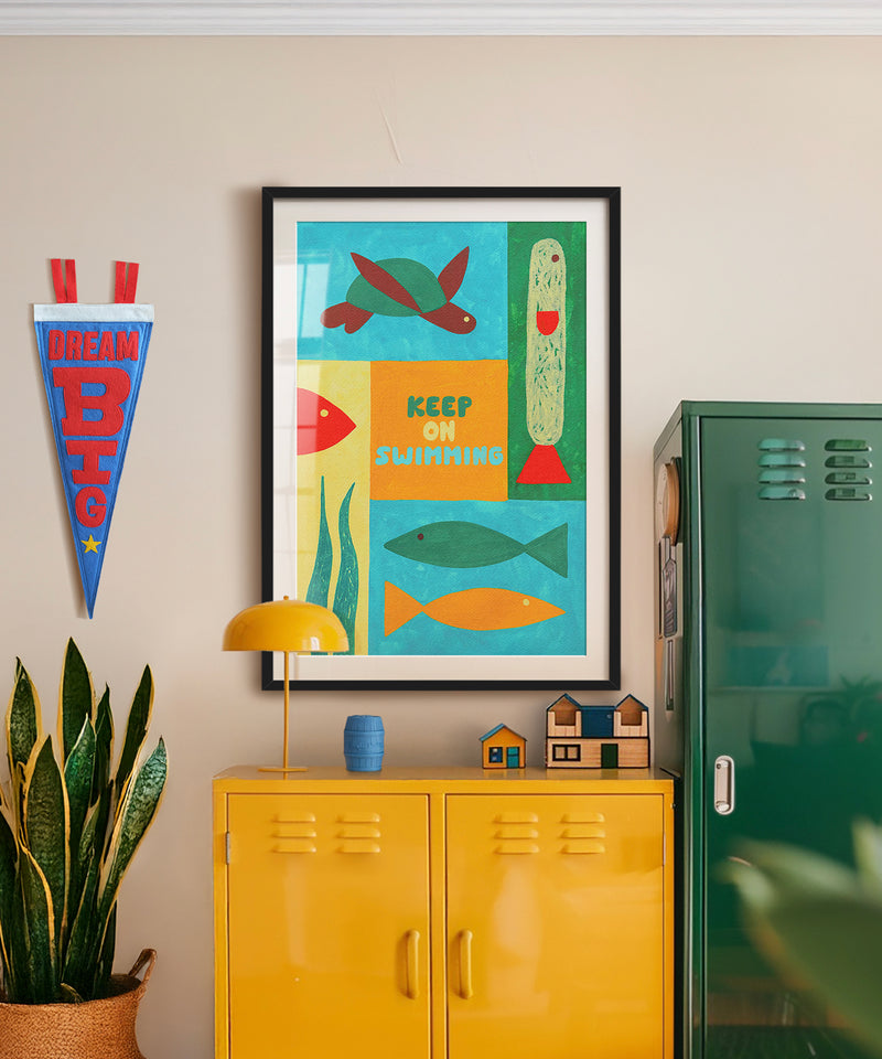 Keep On Swimming  by LVG Studio
