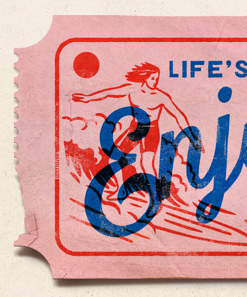 Life's Short, Enjoy the Ride - Coastal  by LVG Studio