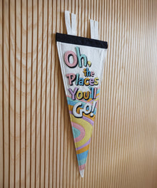 Oh, the Places You'll Go! Felt Pennant by LVG Studio