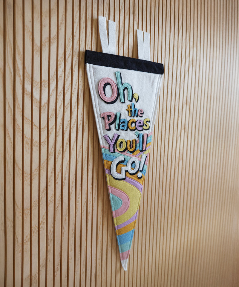 Oh, the Places You'll Go! Felt Pennant  by LVG Studio