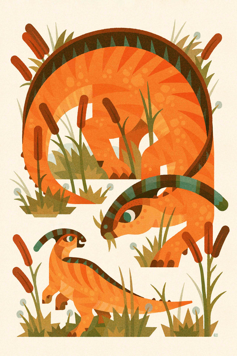 The Little Parasaurolophus by LVG Studio