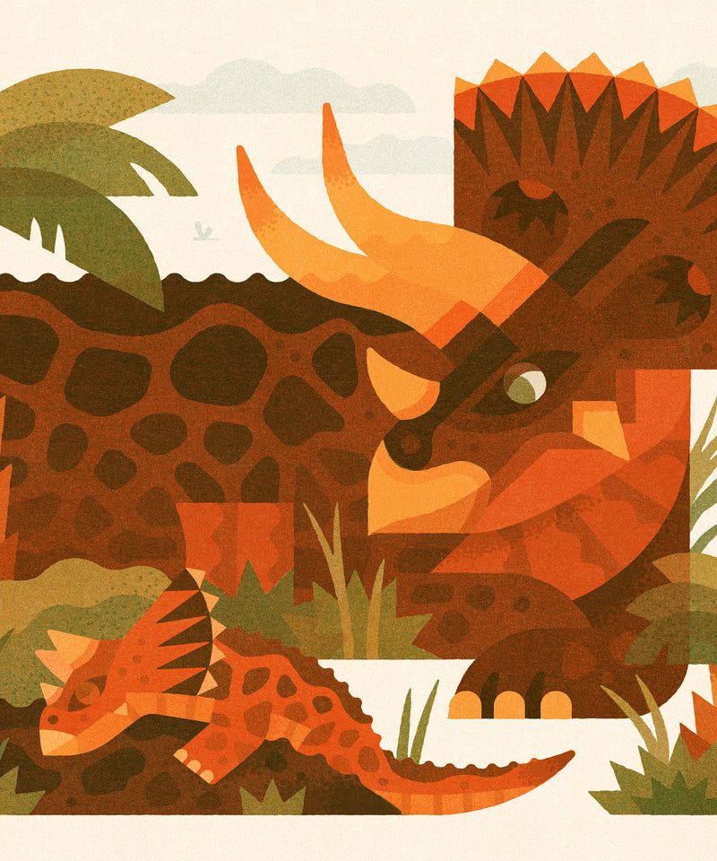 The Little Triceratops  by LVG Studio