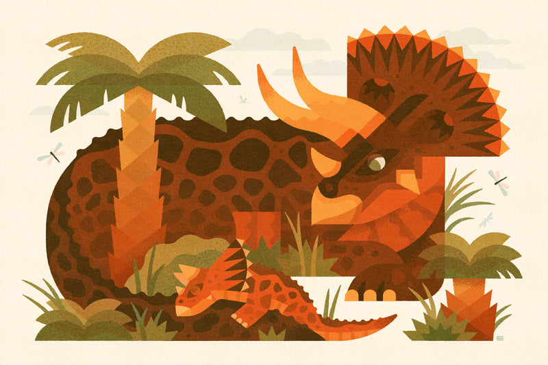 The Little Triceratops by LVG Studio